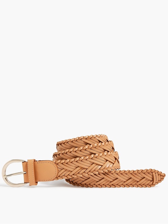 J. Crew Accessories - J. Crew Braided Leather Belt in Cognac Size L/XL